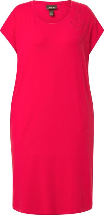 Immagine prodotto Ulla Popken Abito di jersey dal taglio oversize con scollo rotondo, brillantini e mezze maniche (46, 48)