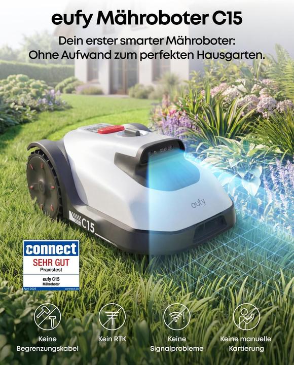 Actual product image eufy Robotic Lawn Mower C15 Solo