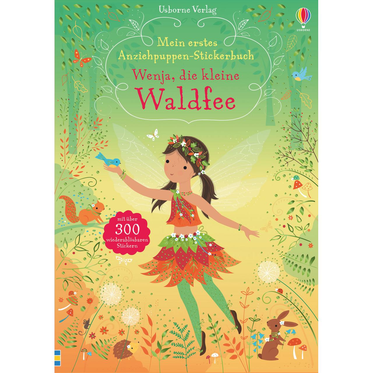 Thumbnail - Usborne Publishing, Sticker, Mein erstes Anziehpuppen-Stickerbuch: Wenja, die kleine Waldfee