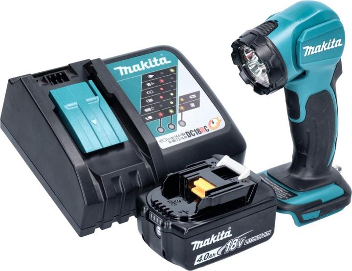 Produktbild Makita DEADML 815 RM1 LED Akku Handleuchte 14,4 - 18 V 160 lm + 1x Akku 4,0 Ah + Ladegerät (160 lm)