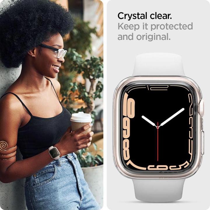 Productafbeelding Spigen Vloeibaar Kristalgeval voor Apple Watch 4 / 5 / 6 / 7 / SE (40 / 41 mm) glashelder