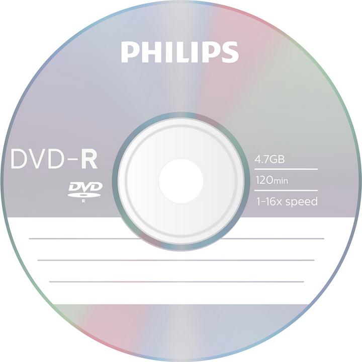 Image du produit Philips 1x25 DVD+R 4.7GB 16x SP (25 x)