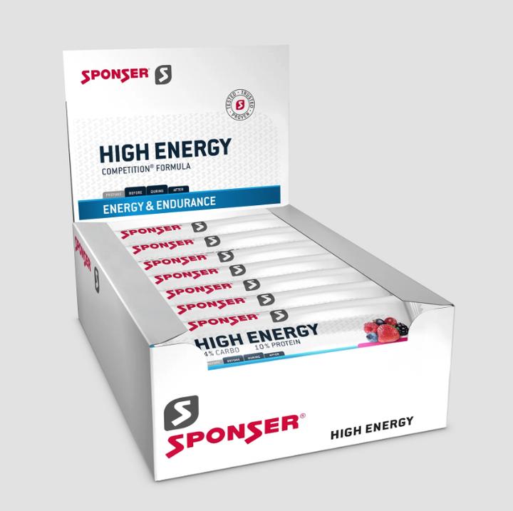 Produktbild Sponser High Energy Bar (Beere, 30 Stk., 1350 g)