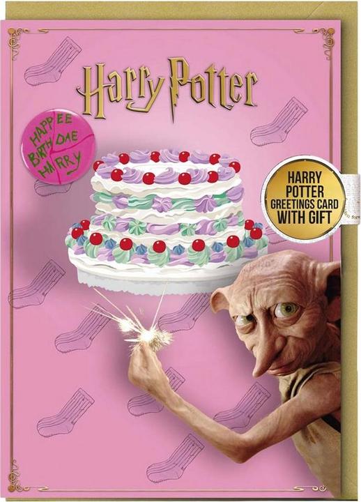 Immagine prodotto Dobby Biglietto di Compleanno Badge Incluso (1 pz.)
