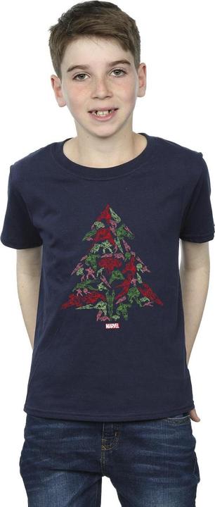 Image du produit - T-shirt AVENGERS CHRISTMAS TREE - Garçon (128)