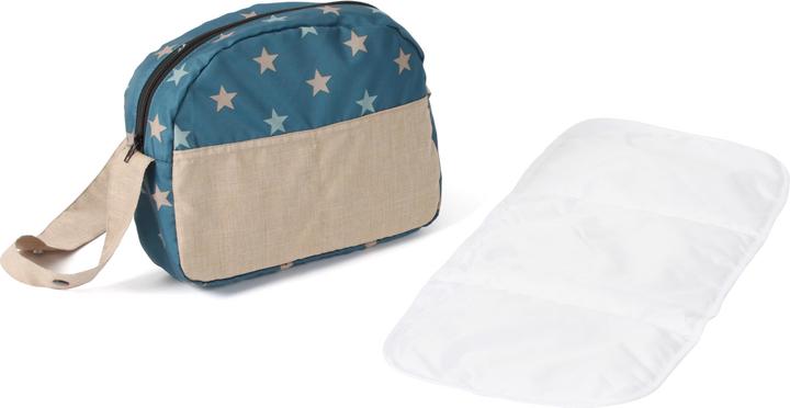 Stars turquoise-beige