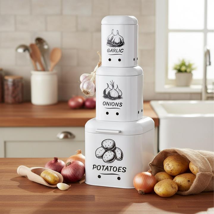 Productafbeelding Relaxdays 3x Kartoffel-Aufbewahrungsbox