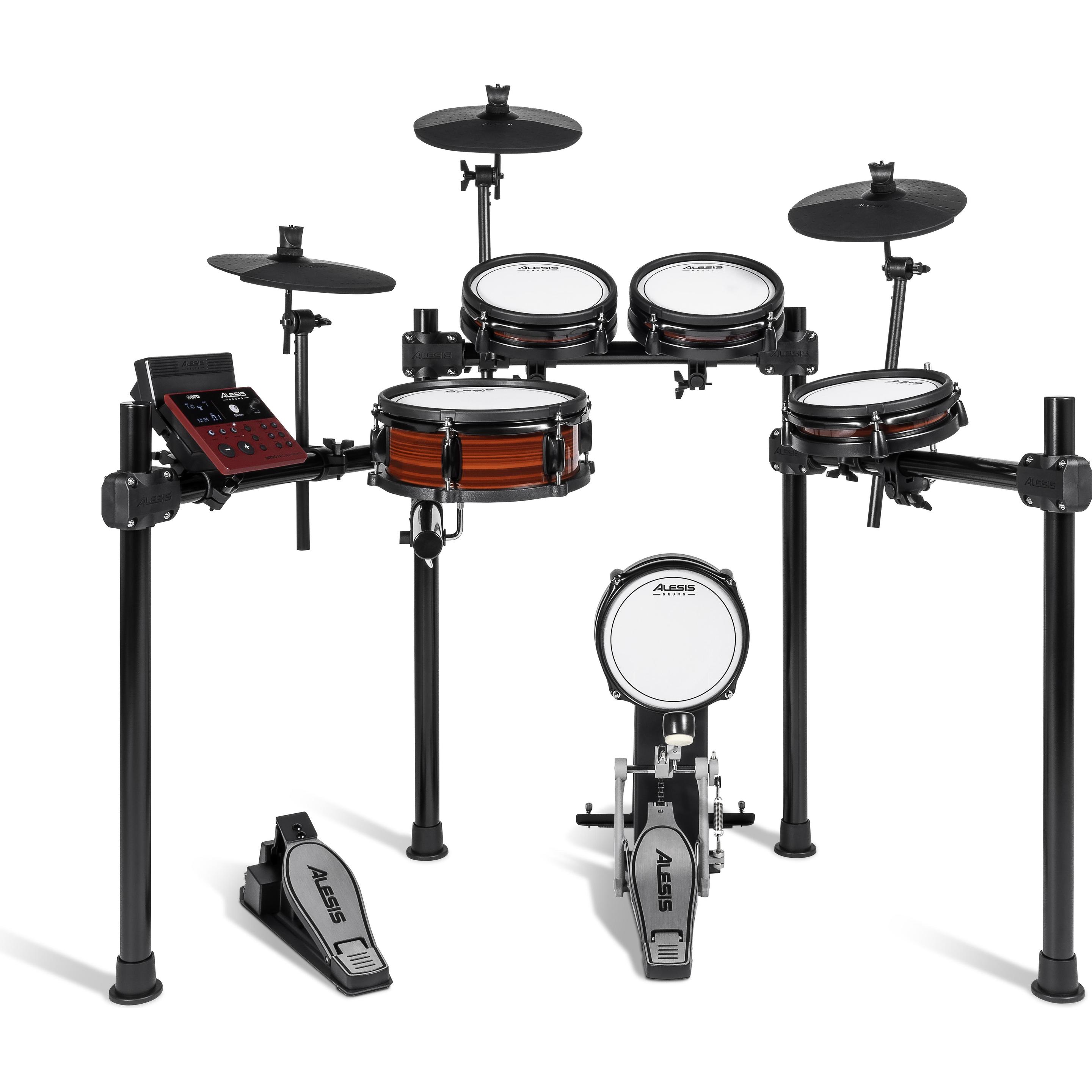 Alesis Nitro Pro (E-Drum), Schlagzeug, Rot, Schwarz