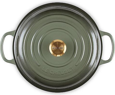 Produktbild Le Creuset Profitopf SIGNATURE dunkelgrün (30 cm, Kochtopf, Gusseisen)