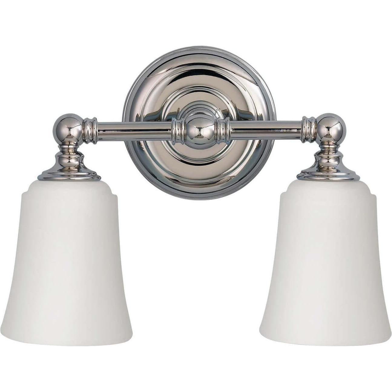Elstead Lighting, Wandleuchte + Deckenleuchte, Huguenot Lake LED Wandleuchte G9 2-fach Poliertes Chrom IP44 (640 lm, G9)