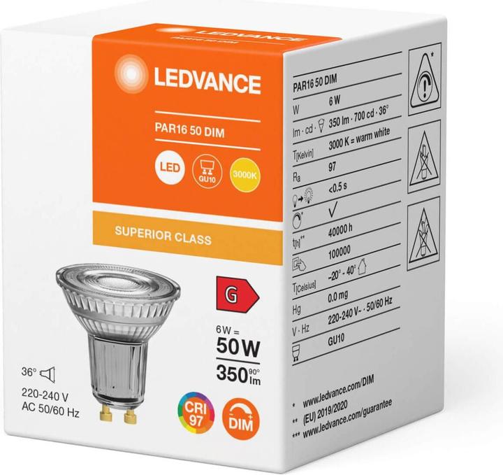 Produktbild Ledvance LED-Reflektorlampe (GU10, 350 lm, 1x)