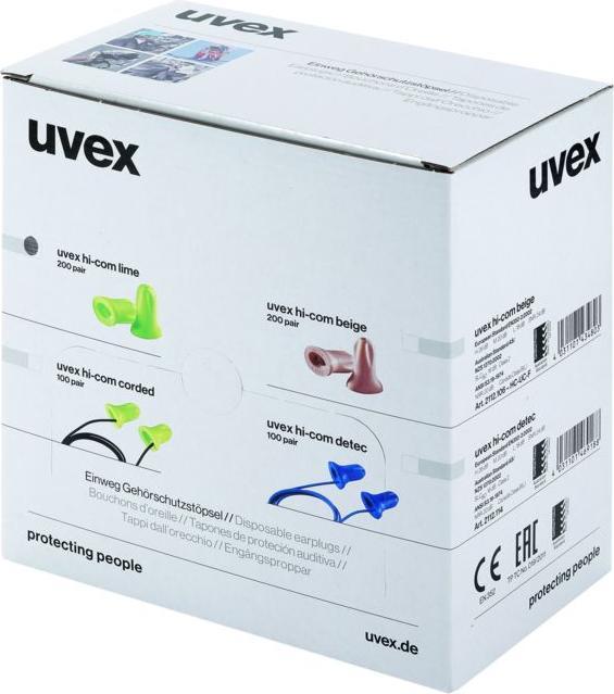 Actual product image Uvex Safety Hearing protection plugs hi-com (400 x)