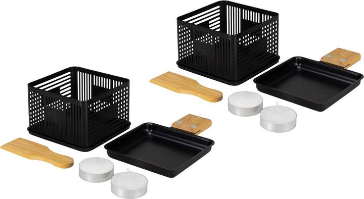 Produktbild Nouvel Raclette mit Rechaudkerzen & Holzgriff, 2er-Set