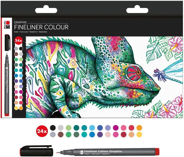 Immagine prodotto Marabu Fineliner Graphix Hypnotize 0,5 mm, 24 pezzi (24x)
