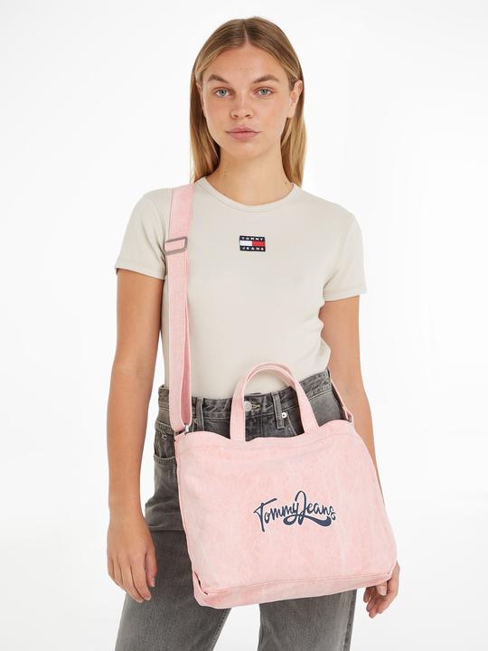 Actual product image Tommy Hilfiger Tjw Canvas Mini Tote Veg Dye
