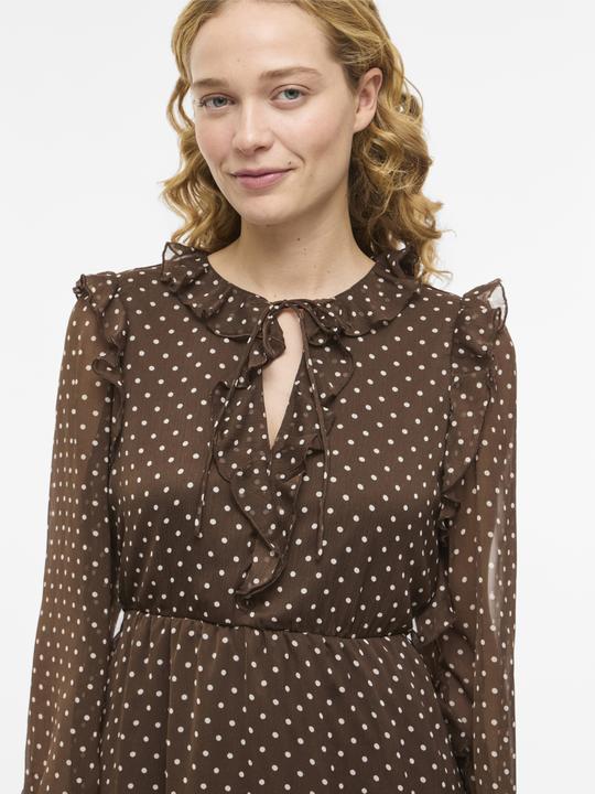 Image du produit Vila VIHARLEY Langärmeliges Maxikleid (42)
