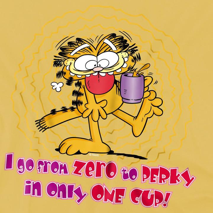 Immagine prodotto Garfield From Zero To Perky Maglietta Uomo (3XL)