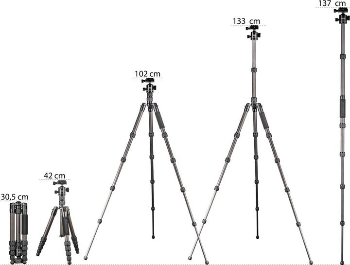 Produktbild mantona Light traveller Carbon (Carbon)