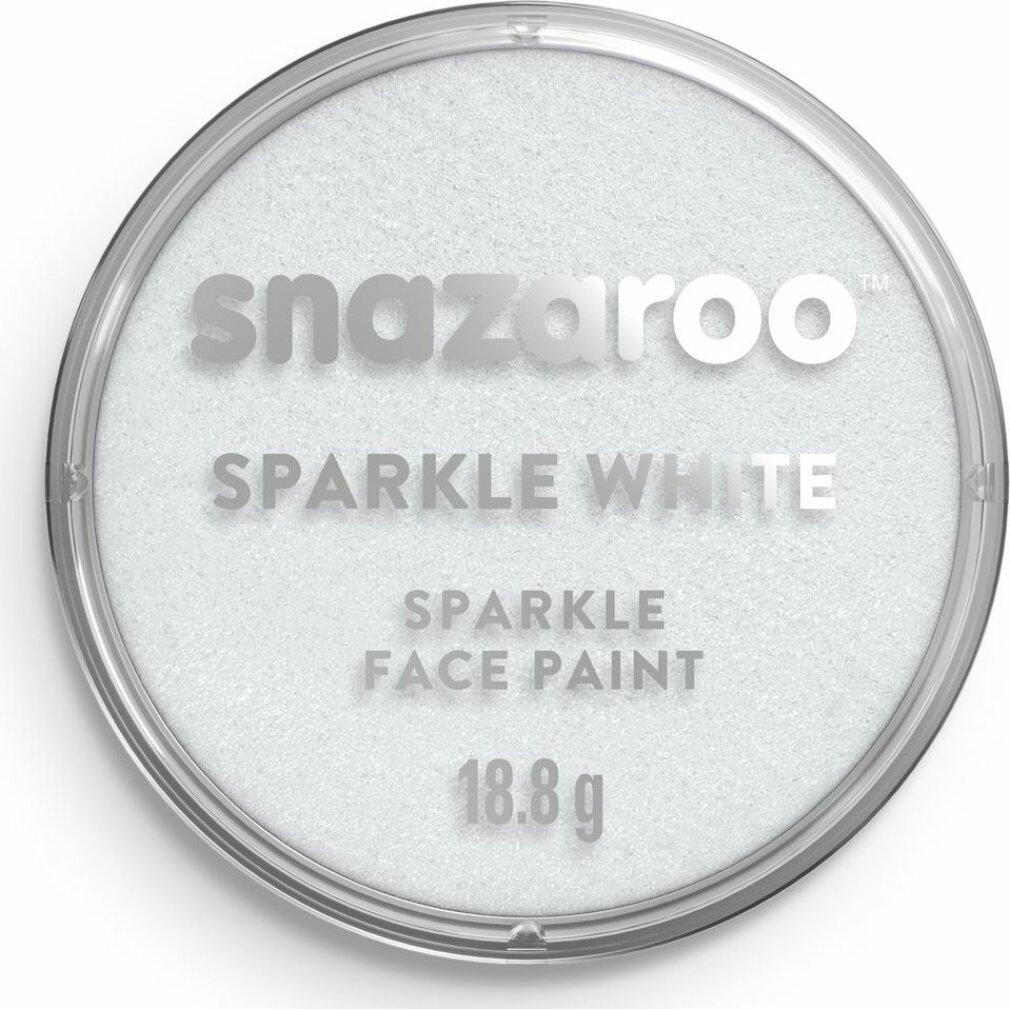Snazaroo Gesichtsfarbe Sparkling White (Glitzerndes Weiss) 18ml