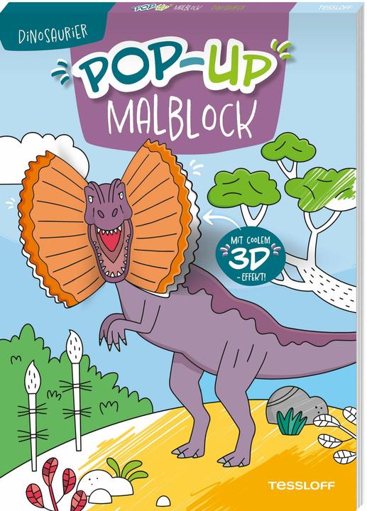 Tessloff Pop-up Malblock. Dinosaurier