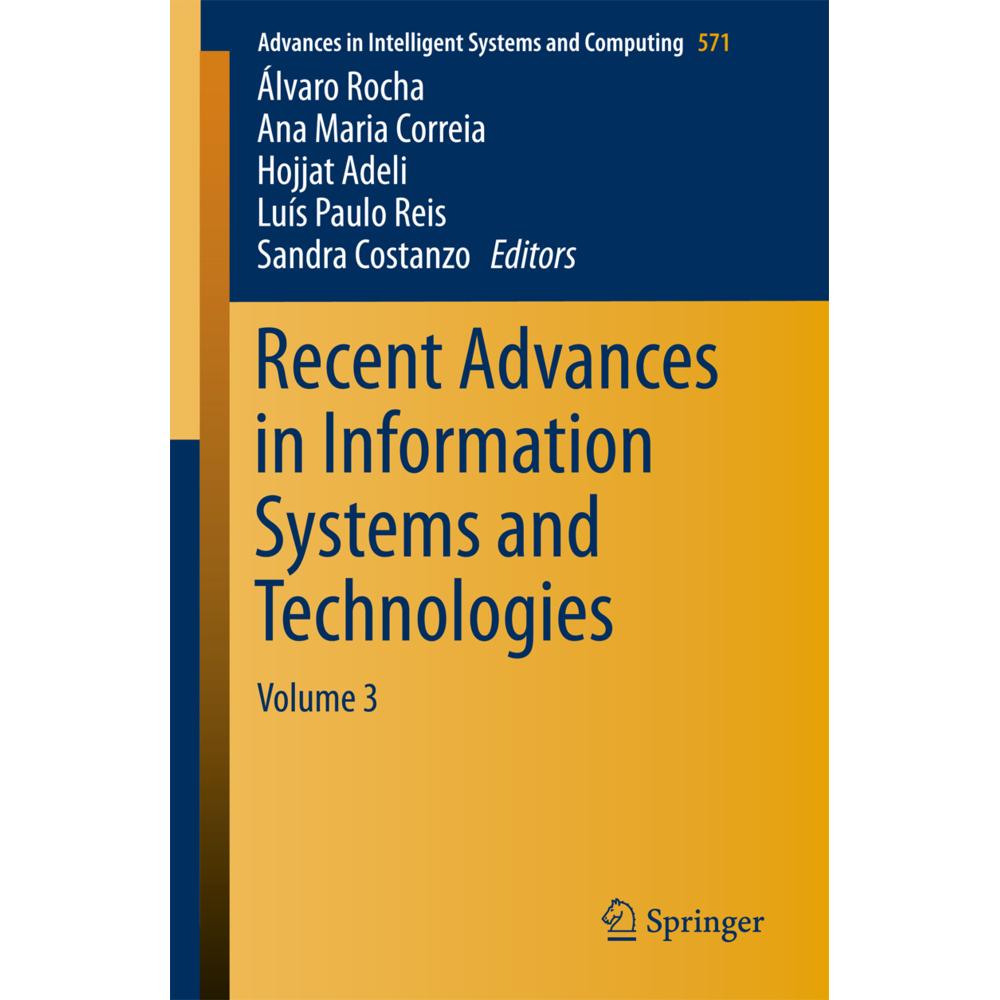 Recent Advances in Information Systems and Technologies, Fachbücher von Hojjat Adeli, Álvaro Rocha, Luís Paulo Reis, Ana...