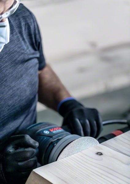 Actual product image Bosch Professional Zubehör EXPERT M480 Sanding net for random orbital sander, 150 mm, G 80, 50 pieces (80)