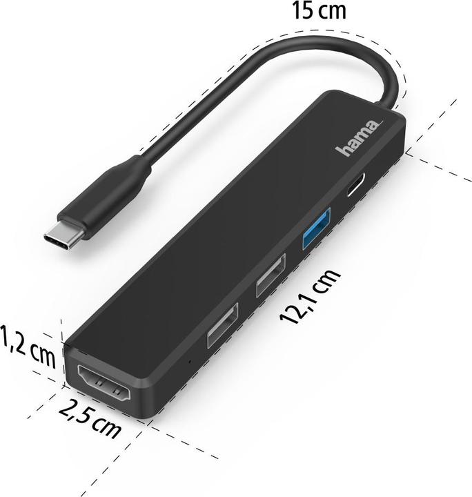 Produktbild Hama USB-C-Hub (USB-C, 5 Ports)