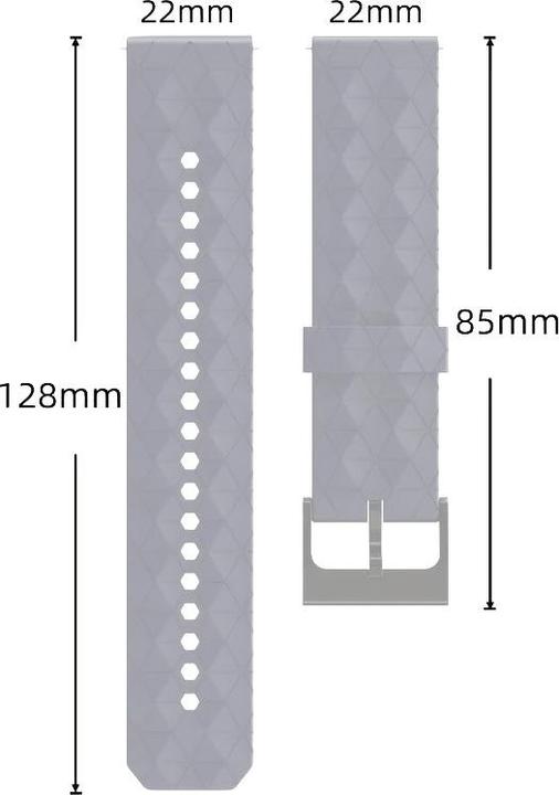 Produktbild Cbx Pro Silikon Uhrenarmband 22mm (22 mm, Silikon)