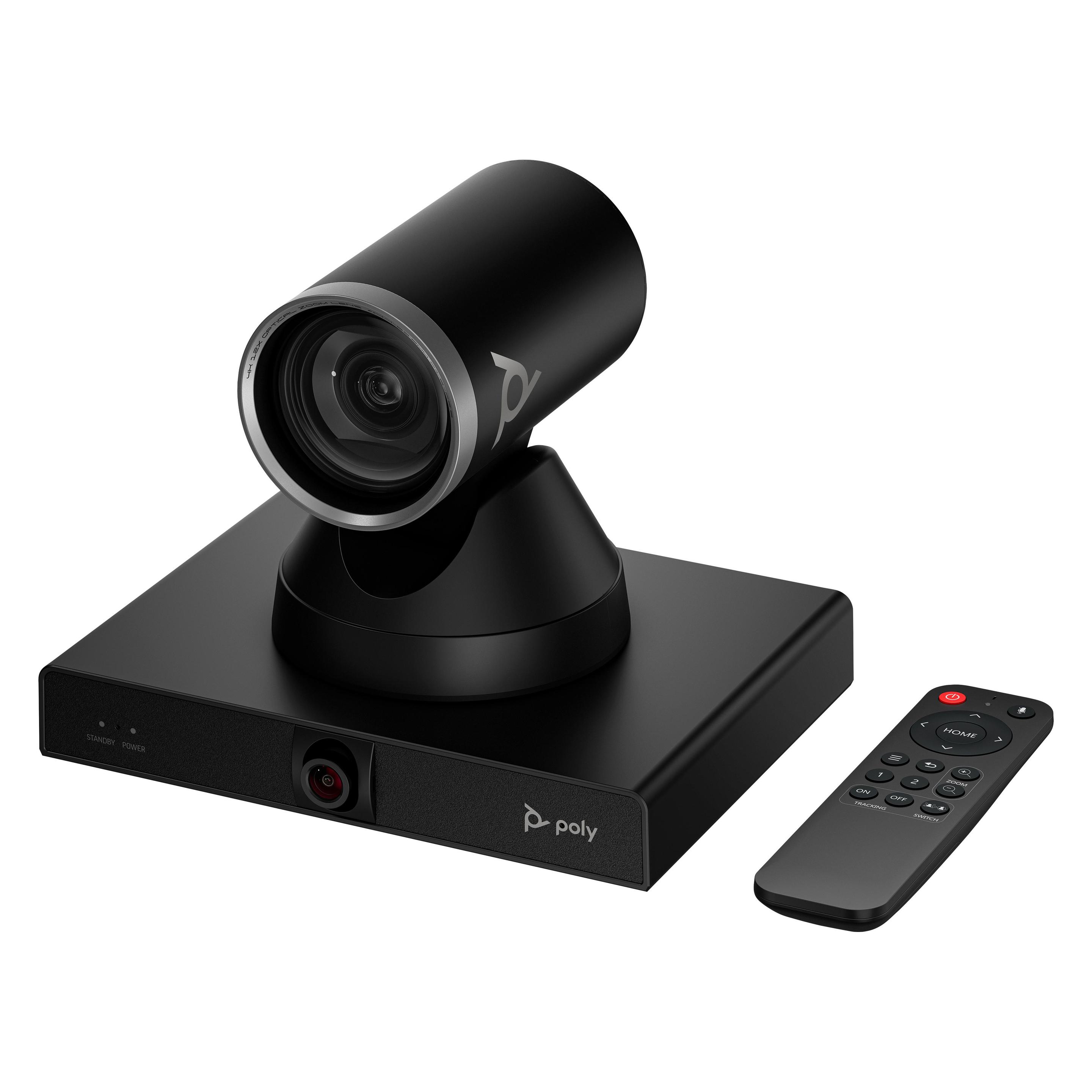 HP Poly Studio E60 Smart-Kamera 4K MPTZ mit 12-fachem optischen Zoom, Konferenzgerät, Schwarz