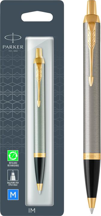 Produktbild Parker Kugelschreiber IM Brushed Metal BL M (Silber, 1x)