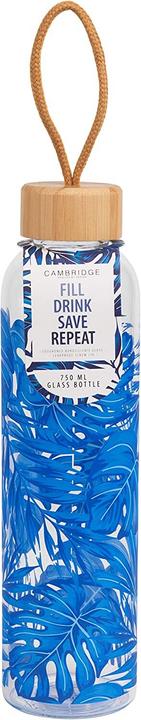 Actual product image CM06992 Rainforest Glass Bottle 750 ml with Bamboo Lid (0.75 l)