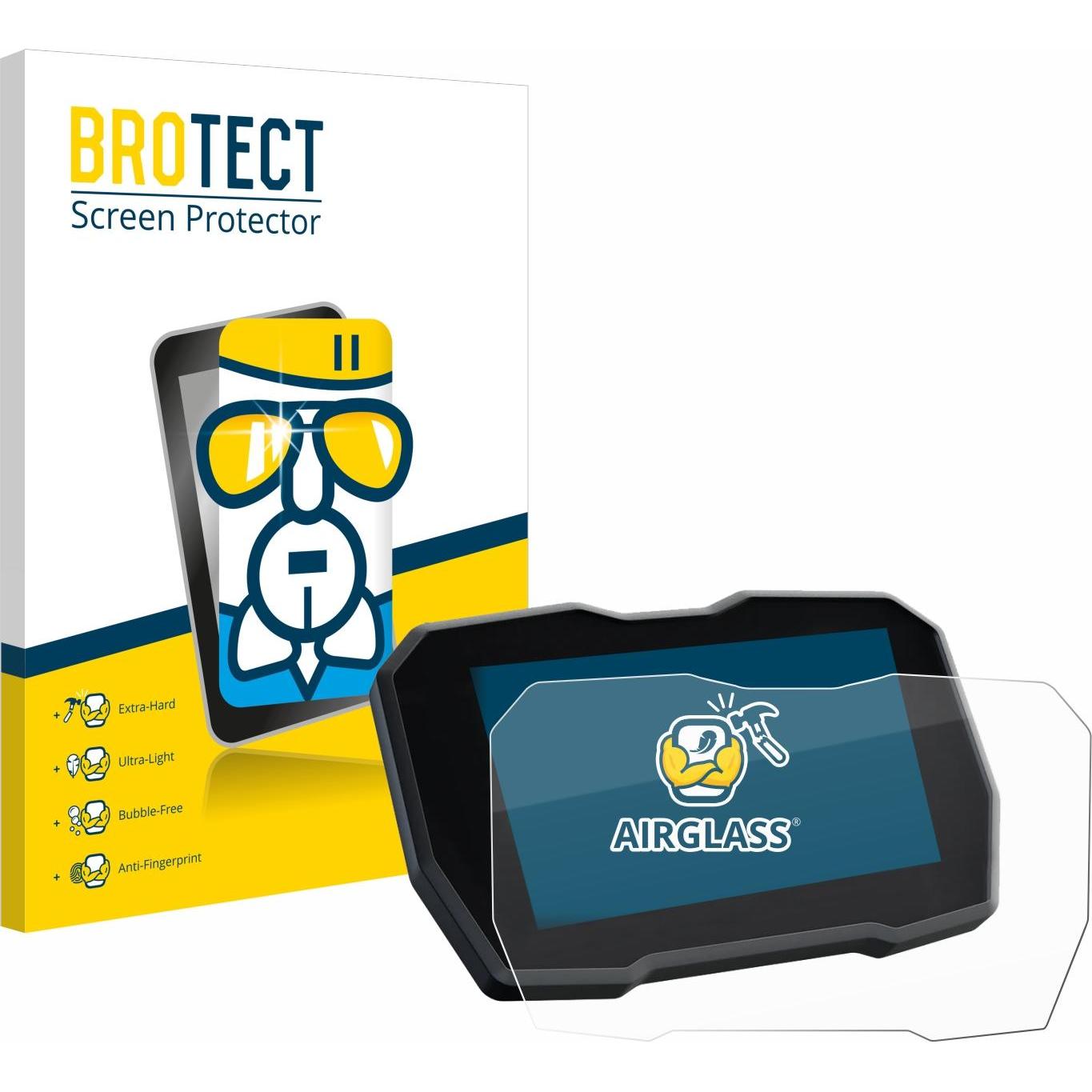 BROTECT, Fahrzeug Navigation Zubehör, Schutzglas Schutzfolie Displayschutz Display Schutz Glas Folie klar