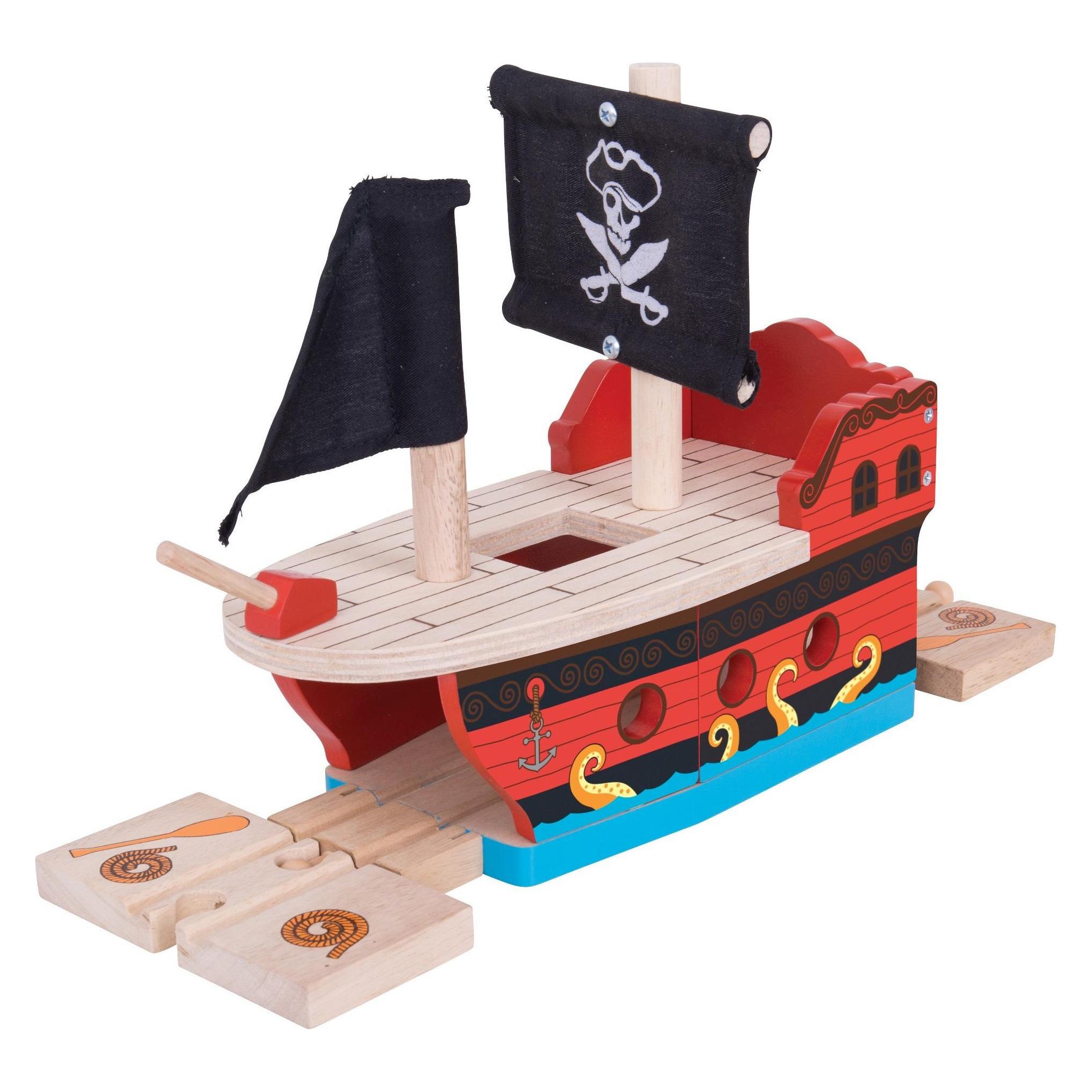 Bigjigs Houten Rail Piratenschip