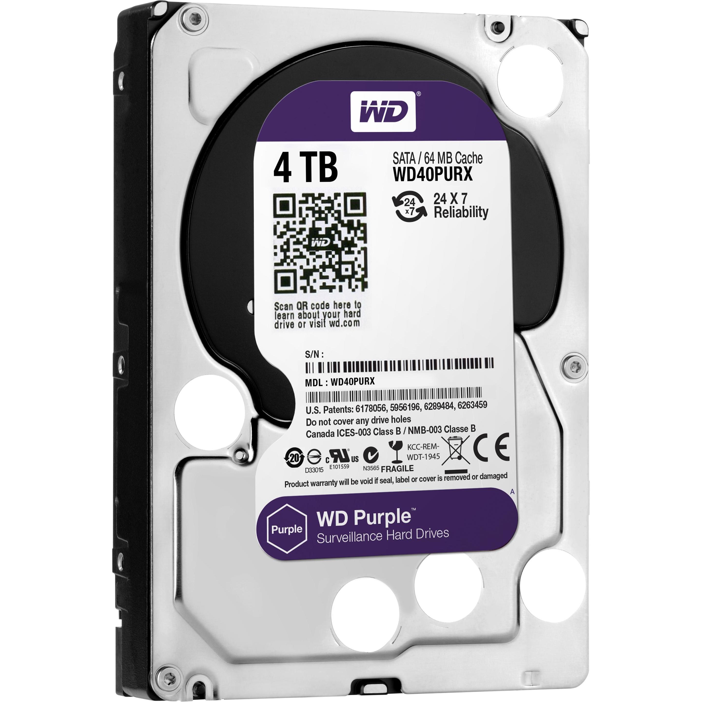 Thumbnail - WD HDD Purple Desktop 4 TB Bulk (4 TB, 3.5", CMR), Festplatte