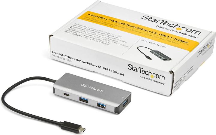 Image du produit StarTech HB31C3A1CPD3 (USB-C, 4 ports)