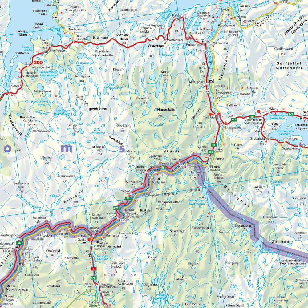 Thumbnail - Norwegen Nordkap, Strassenkarte 1:400.000, freytag & berndt, Landkarte