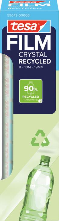 Produktbild tesa tesafilm® ECO & CRYSTAL Klebeband 8 Rollen je 10m:19mm (19 mm)