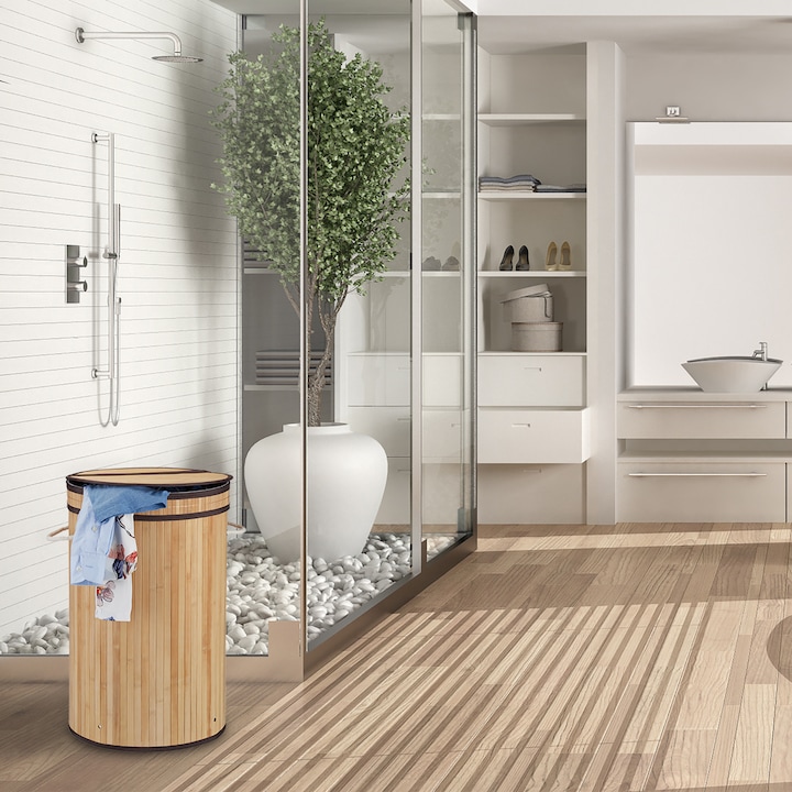 Immagine prodotto Relaxdays Cesto portabiancheria (65 l)