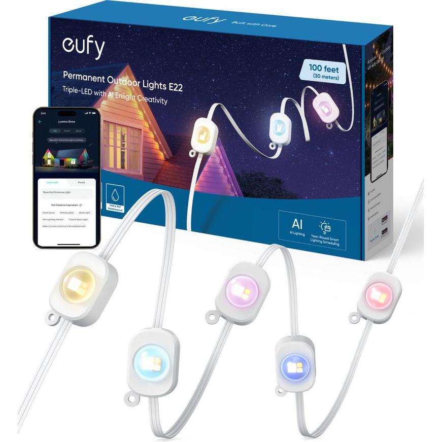 eufy, Lichterkette, Permanent Outdoor Light, 15m (15 m)