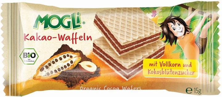 Actual product image Mogli Cocoa waffles (15 g)