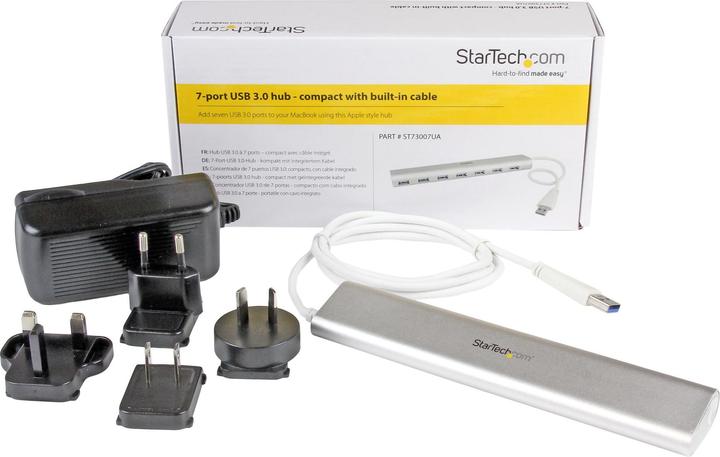 Produktbild StarTech 7 PORT COMPACT USB 3.0 HUB (USB-A, 7 Ports)