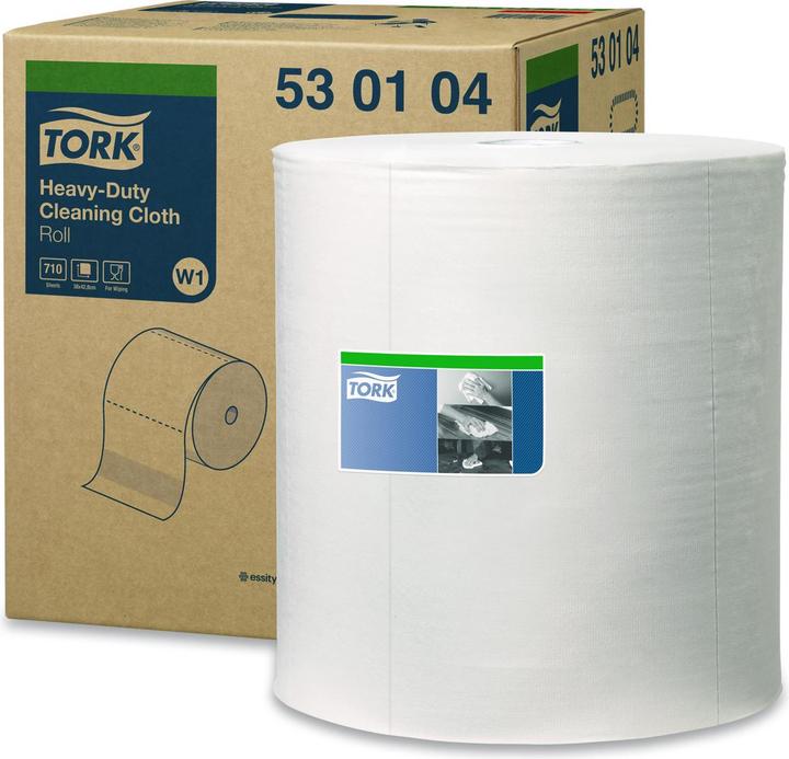 Immagine prodotto Tork Panni per la pulizia Premium 530 a 1 velo 43x38cm bianco 1 rotolo con 710 panni (1 x)