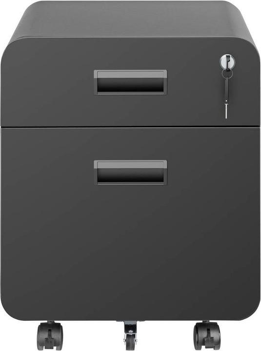 Produktbild SpeaKa Professional Rollcontainer SP-MFC-001 Schwarz (matt) (B x H x T) 394 x 5 (39.40 x 49.70 x 50 cm)