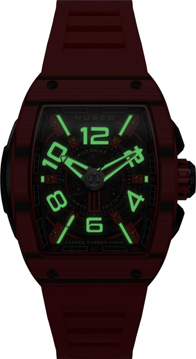 Actual product image Nubeo NB-6079-02 Parker Automatic Limited 44mm 3ATM men's watch