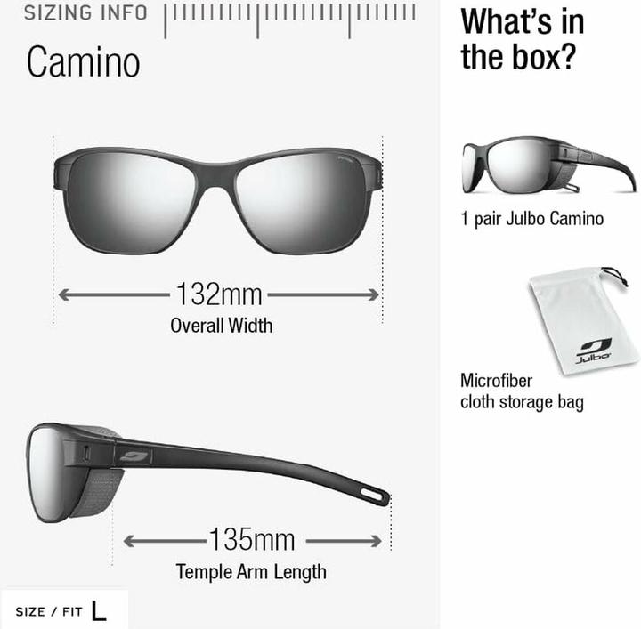 Produktbild Julbo Herren Camino Spectron 3 CF Sportbrille (Schwarz, Rot)