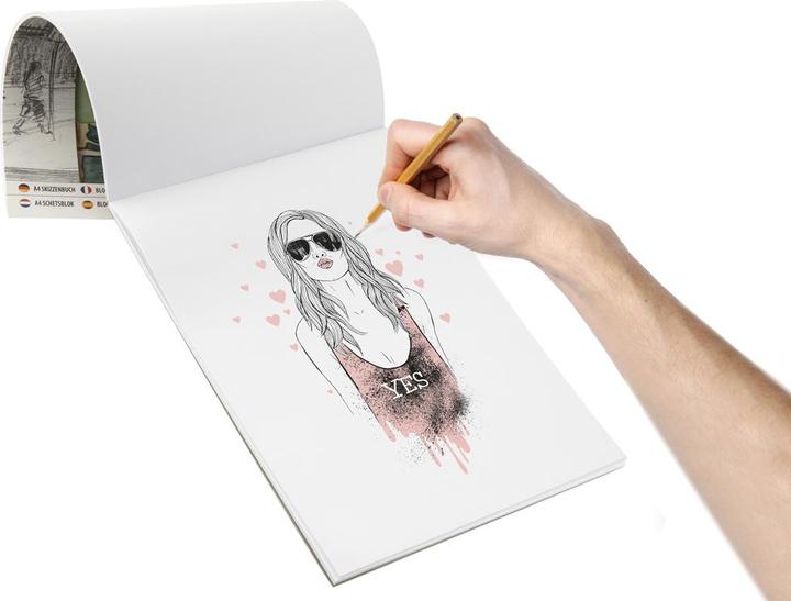 Actual product image Grafix Sketch Pad A4 - 80 Sheets - (K-150013) (A4, Plain)