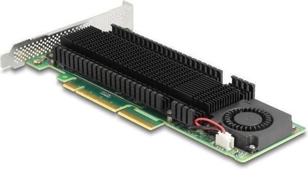 Actual product image Delock PCI Express x8 card to 2 x internal NVMe M.2 Key M with