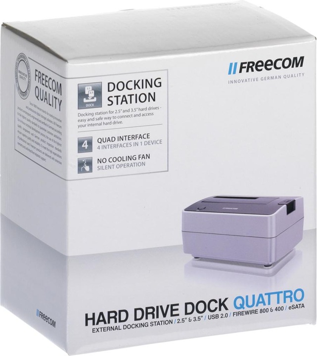 Produktbild Freecom Hard Drive Dock Quattro, Docking-Station für SATA