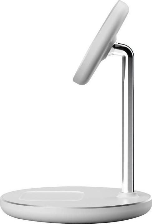 Actual product image Tech-Protect Dock station QI15W-A39 2IN1 MAGNETIC MAGSAFE WIRELESS CHARGER White (15 W)
