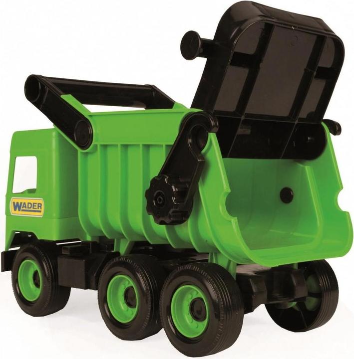 Actual product image Wader Green middle truck dump truck in a cardboard box